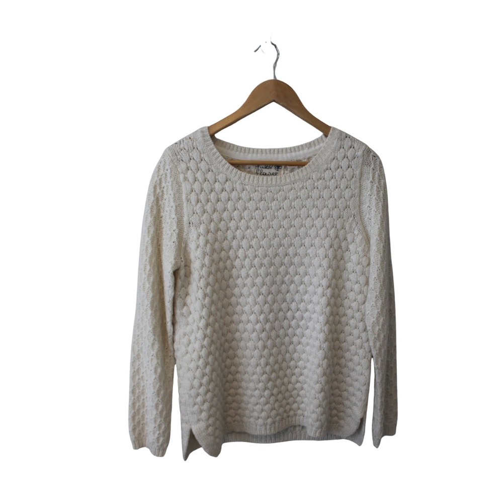Anthropologie Field Flower by Wendi Reed Textured‎ Rennes Sweater size Large